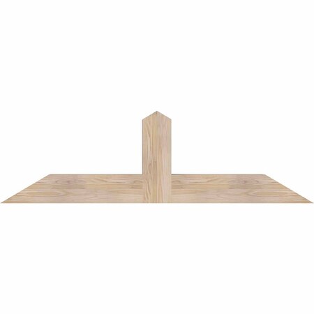 Ekena Millwork Portland Smooth Timber Gable Bracket, Douglas Fir, 60"W x 17"H x 5 1/2"D x 5 1/2"F, 7/12 Pitch GBW060X17X0606POR00SDF